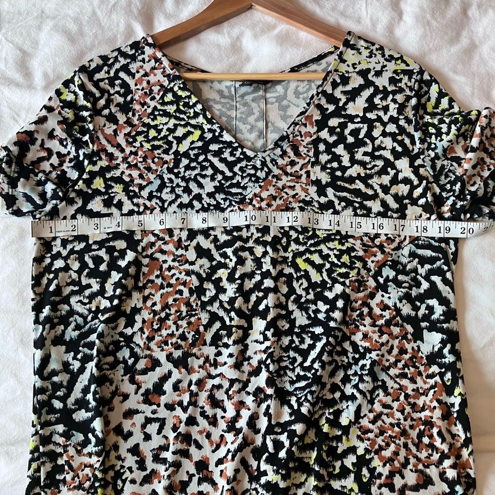 CHRISTIAN SIRIANO New York Black Animal Print Shift Dress Size L - Picture 6 of 9